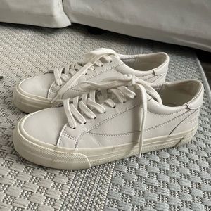Madewell Sidewalk Sneakers (White)